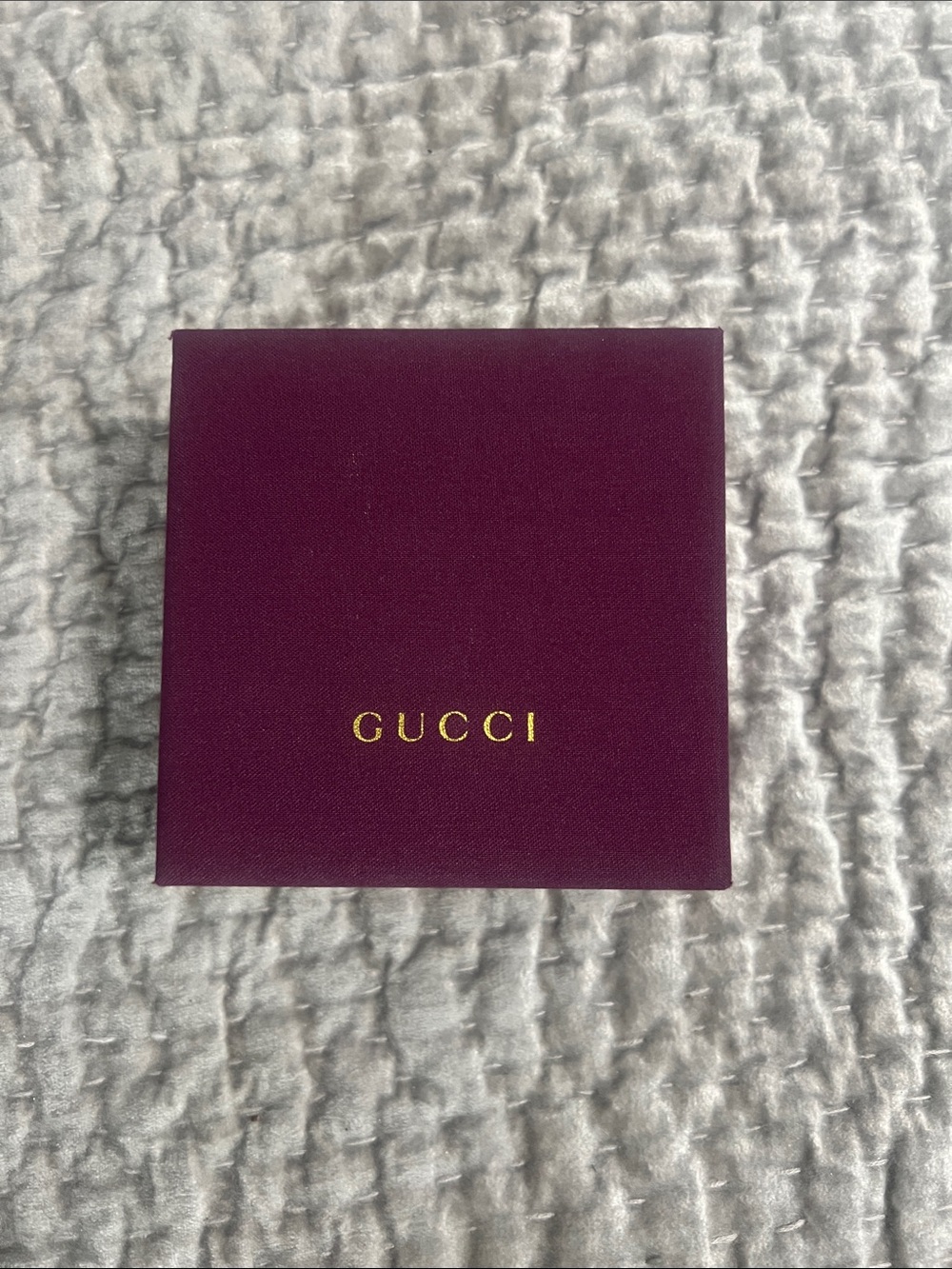 Gucci Plum Presentation Box with Gold Logo